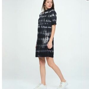 NWT T.LA Anthropologie Heidi Mock Neck Tee Dress M